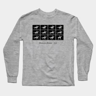 Horse in motion (black) Long Sleeve T-Shirt